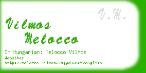 vilmos melocco business card